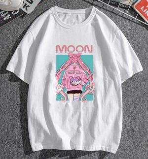 Moon Wicked Lady Beyaz Unisex Oversize T-shirt