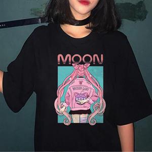 Moon Wicked Lady Siyah Unisex Oversize T-shirt