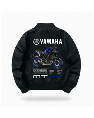 Motorbike Baskılı Unisex Bomber Ceket