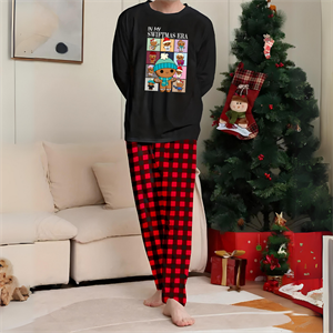 New Year in My Swiftie Era Baskılı Siyah Unisex Oversize Alt Üst 2 Li Takım