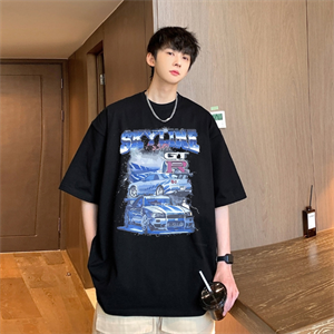 Nissan GTR Street Style Oversize Unisex Siyah T-Shirt