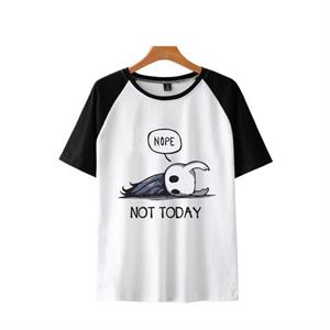 Nope Not Today Baskılı Reglan Kol Beyaz Unisex Oversize T-shirt