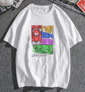 One Piece Beyaz Unisex Oversize T-shirt