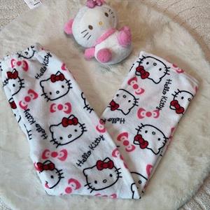 Peluş Kitty Oversize Eşofman Altı
