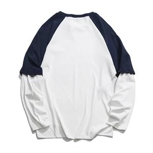 Red Alert Baskılı Fake Sleeves Reglan Kol Unisex Beyaz T-shirt