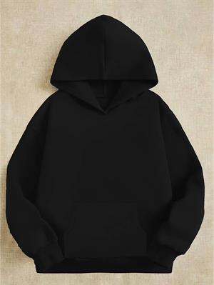Red Bull Racing Baskılı Siyah Kapşonlu Sweatshirt 