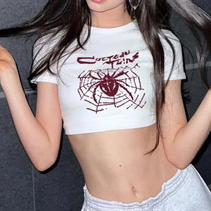Red Spider Crop Bluz