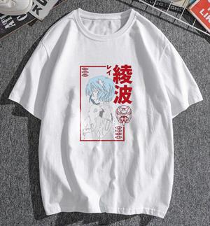 Rei Ayanami Beyaz Unisex Oversize T-shirt