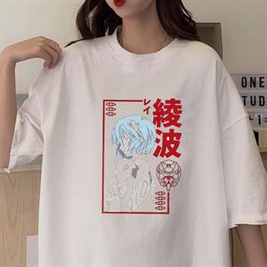 Rei Ayanami Beyaz Unisex Oversize T-shirt