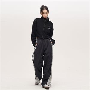 Retro Baggy Siyah Eşofman Altı