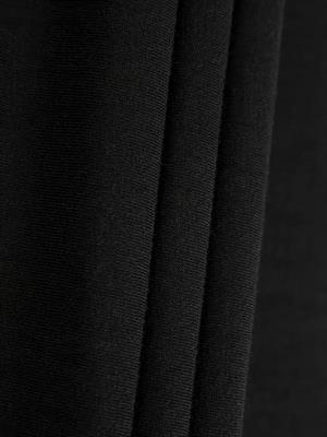 Ribbon Baskılı Siyah Unisex Oversize Bisiklet Yaka Sweatshirt
