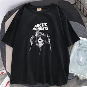 Rock Serisi Arctic Monkeys Siyah Unisex Oversize T-shirt