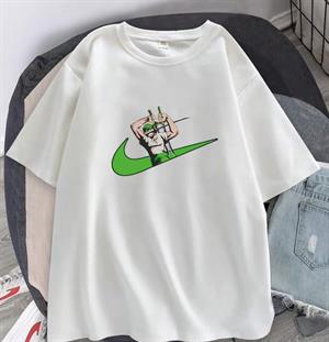 Roronoa Zoro Baskılı Beyaz Unisex Oversize T-shirt
