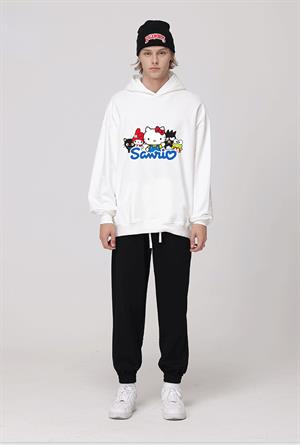 Sanrio Beyaz Kapüşonlu Sweatshirt