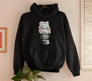Segmented Head Siyah Unisex Kapüşonlu Oversize Sweatshirt Hoodie
