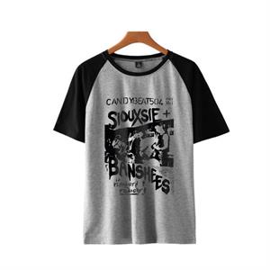 Siouxsie Banshees Baskılı Reglan Kol Gri Unisex Oversize T-shirt