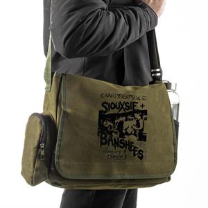 Siouxsie Banshees Baskılı Unisex Yeşil Postacı Çantası