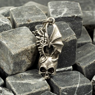 Skull But Necklace Kolye