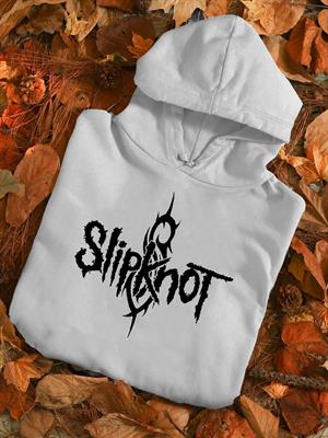 Slipknot Beyaz Kapüşonlu Sweatshirt