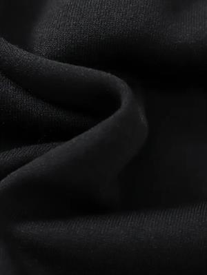 Smart Casual Siyah Kapşonlu Sweatshirt 