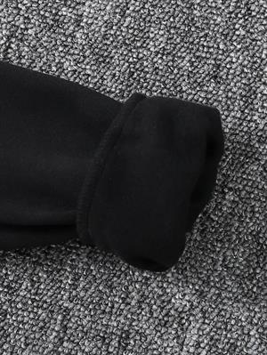 Smart Casual Siyah Kapşonlu Sweatshirt 