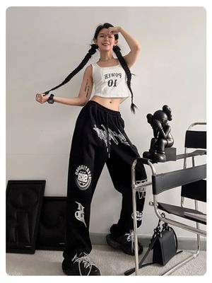 Sokak Tarzı Baskılı Unisex Baggy Eşofman