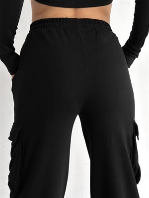 Sokak Tarzı Kargo Cepli Lastik Paça Unisex Jogger Fit Tracksuit