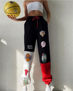 Sokak Tarzı Kolaj Baskılı Oversize Unisex Eşofman
