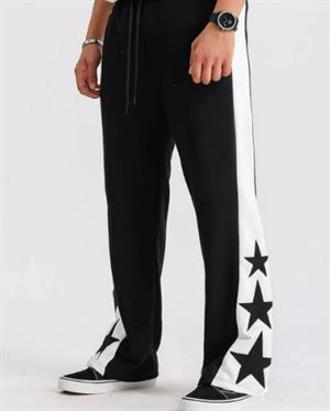 Sokak Tarzı Nakış İşleme Star Unisex Baggy Eşofman