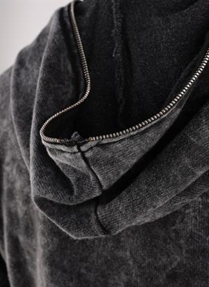 Spider-Man Head Baskılı Vintage Yıkamalı Full Zip Detail Unisex Oversize Kapüşonlu Hırka