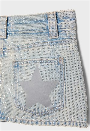 Star Luxy Diamond Taşlı Şort Etek