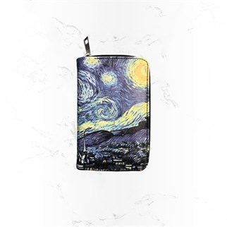 Starry Night Baskılı Cüzdan