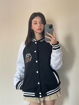 Stranger Things Hell Fire Club Unisex Oversize Kolej Ceket