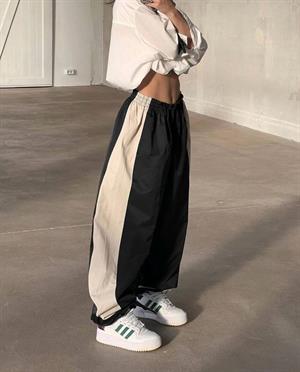 Streetwear Siyah Çizgili Eşofman Altı