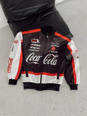 Streetwear Unisex İçi Astarlı Vintage Yarışçı Bomber Ceket