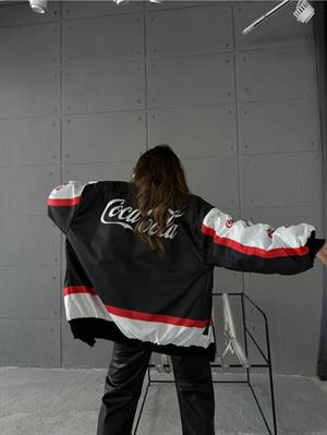 Streetwear Unisex İçi Astarlı Vintage Yarışçı Bomber Ceket