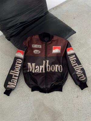 Streetwear Unisex İçi Astarlı Vintage Yarışçı Bomber Ceket