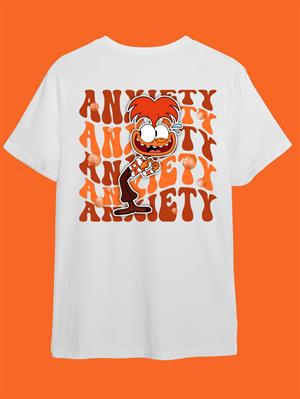 Ters Yüz Kids Ön Arka Baskılı T-shirt