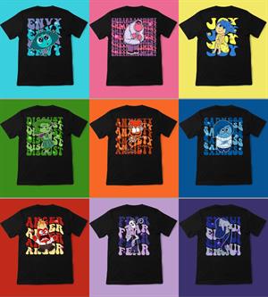 Ters Yüz Kids Ön Arka Baskılı T-shirt