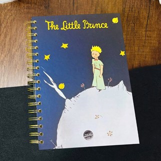 The Little Prince Tasarımlı Spiralli Çizgili Defter