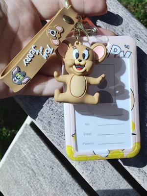 Tom & Jerry (Jerry) Figürlü Kartlı Silikon Anahtarlık