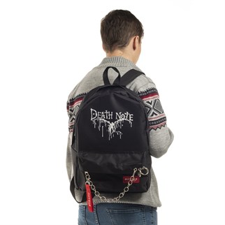 Touz Anime Death Note Zincirli Siyah Sırt Çantası