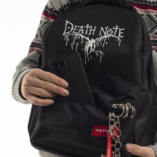 Touz Anime Death Note Zincirli Siyah Sırt Çantası