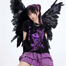 Touz Anime Grunge Punk Siyah Unisex T-shirt