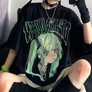 Oversize Anime Harajuku Gothic Cool Girl Unisex T-shirt