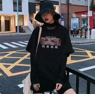 Touz Anime Jujutsu Kaisen Wiki Eyes Siyah Unisex
