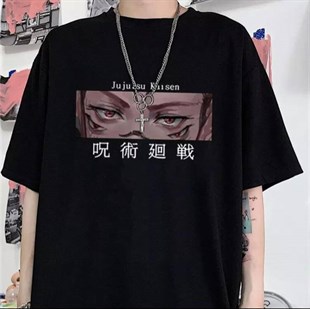 Touz Anime Jujutsu Kaisen Wiki Eyes Siyah Unisex