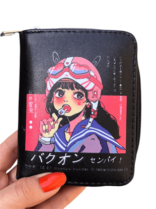 Touz Anime Lolipop Girl Kısa Cüzdan