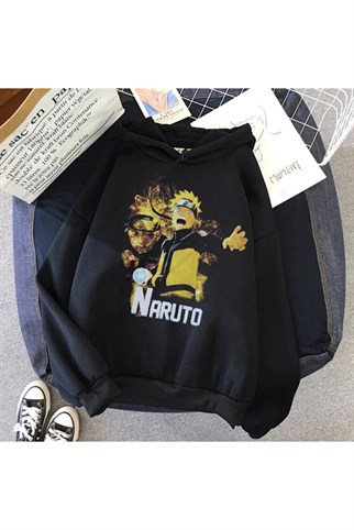 Touz Anime Naruto Kapüşonlu Hoodie