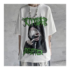Touz Anime Tokyo Ghoul Unisex Oversize Kalıp T-shirt
